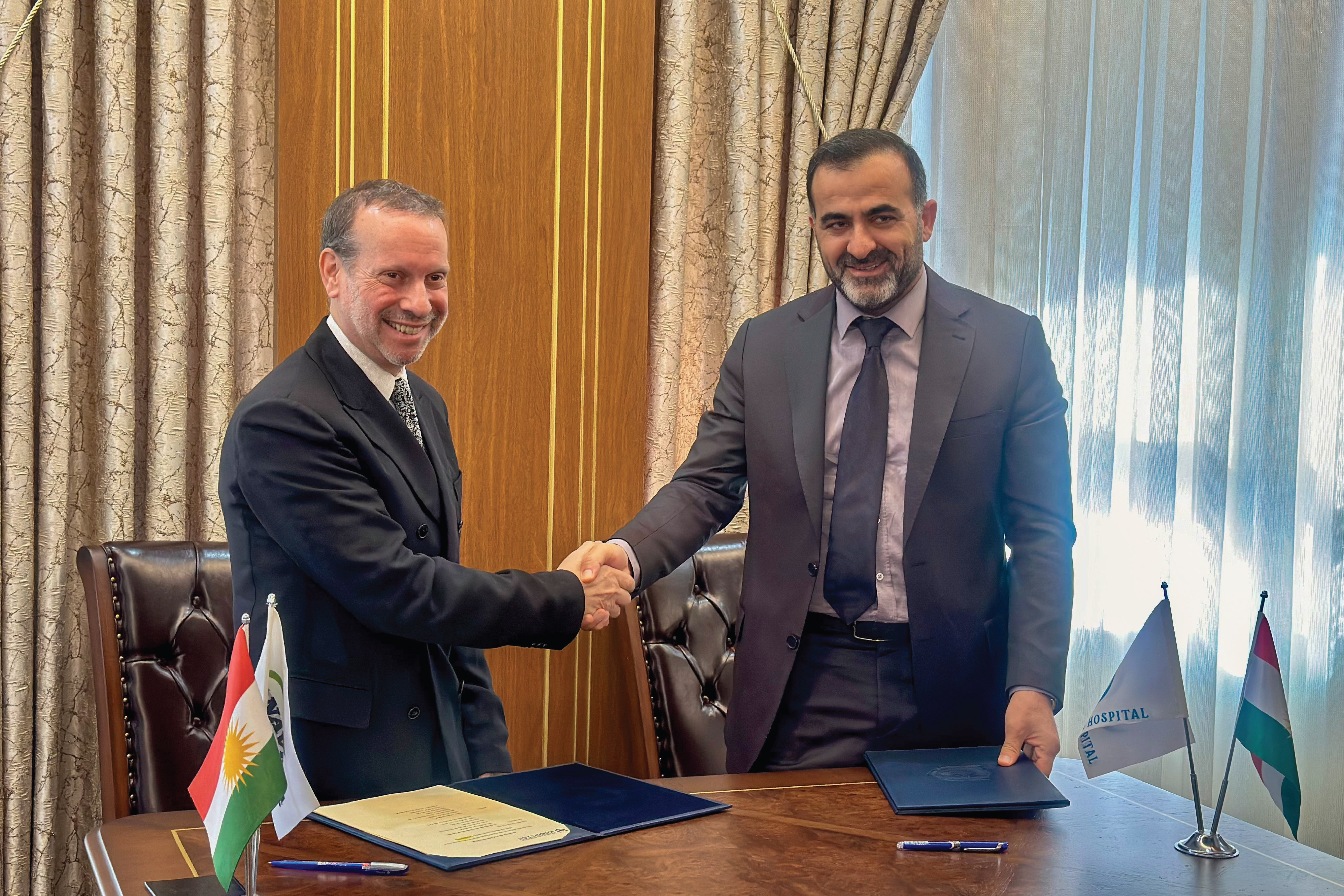 Partnership between AUK and Shiryan Hospital