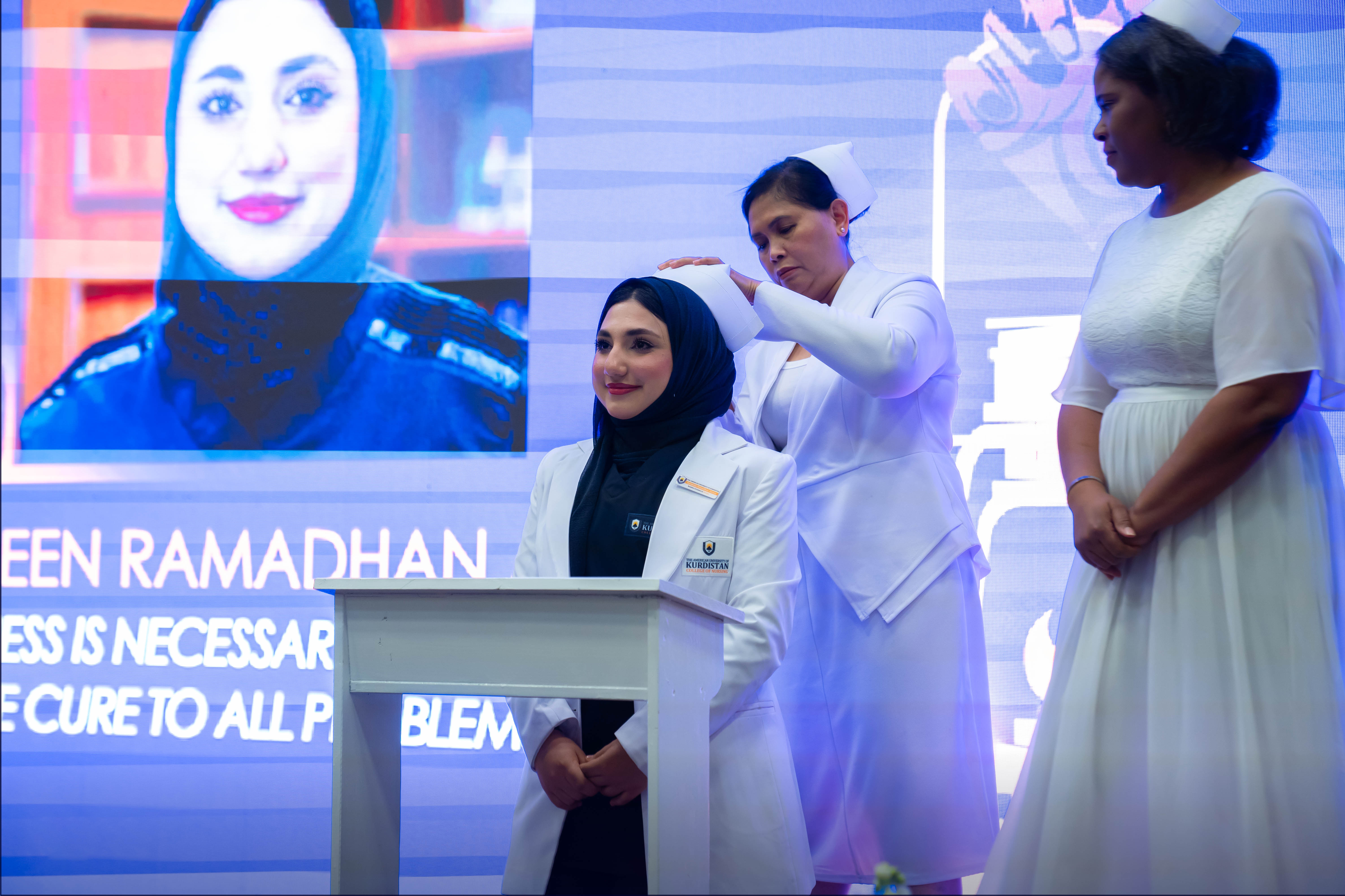 AUK College of Nursing Hosts 3rd Annual Capping, Candle Lighting, and White Coat Ceremony